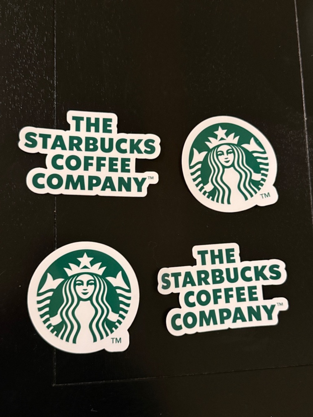 Starbucks Logo Sticker Bundle (4 Pack) Green Siren Coffee Decals Aesthetic